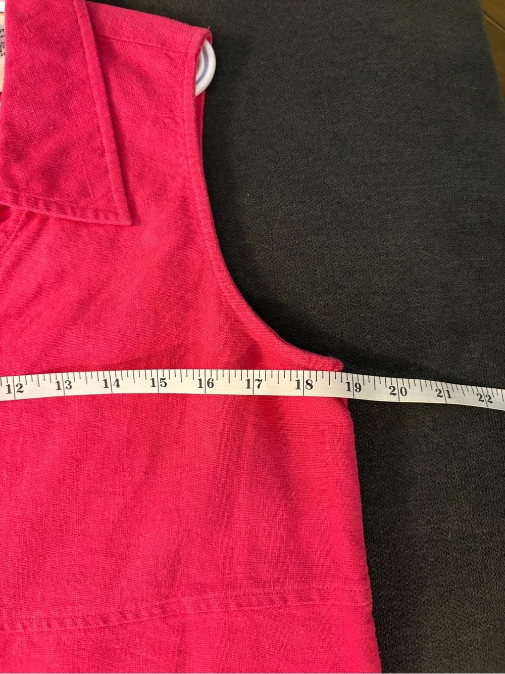 Kathie Lee Sleeveless Button-Front Hot Pink Womens Top -M - Picture 6 of 8